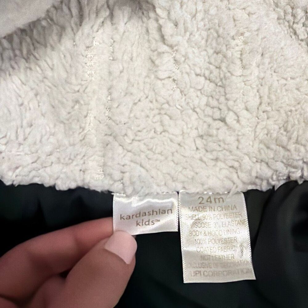 Kardashian Kids Gray Duffle Coat Hooded Winter Jacket 24 Months - Picture 6 of 7